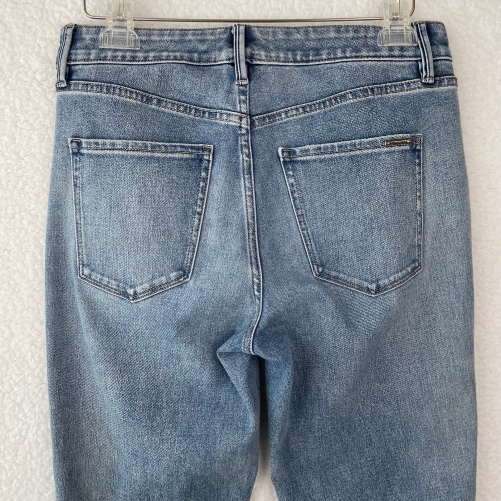 White House Black Market High-Rise Straight Sculpt Jeans Blue Medium Wash Size 6 - Picture 5 of 11